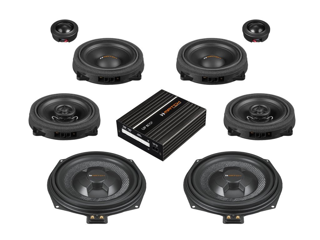 Stage 2 - kompletní ozvučení do BMW 4 - F32,F33,F36,F82,F83 (2014-2020) se základním audio systémem