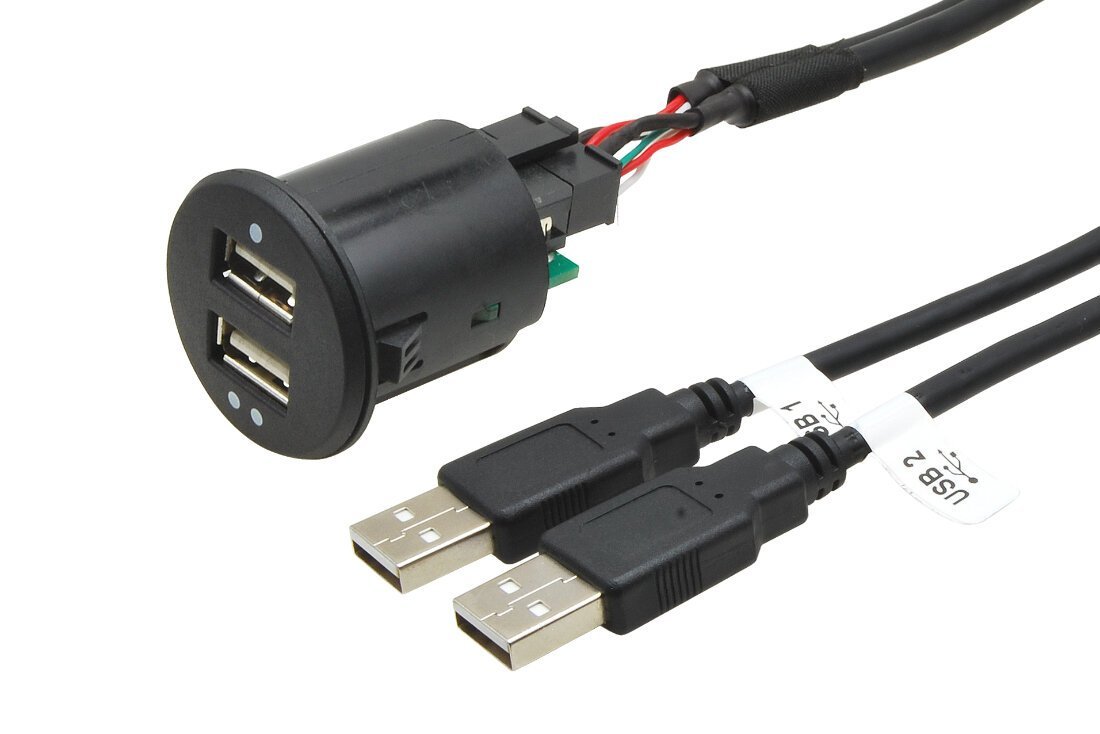 2x USB zasuvka s kabelem